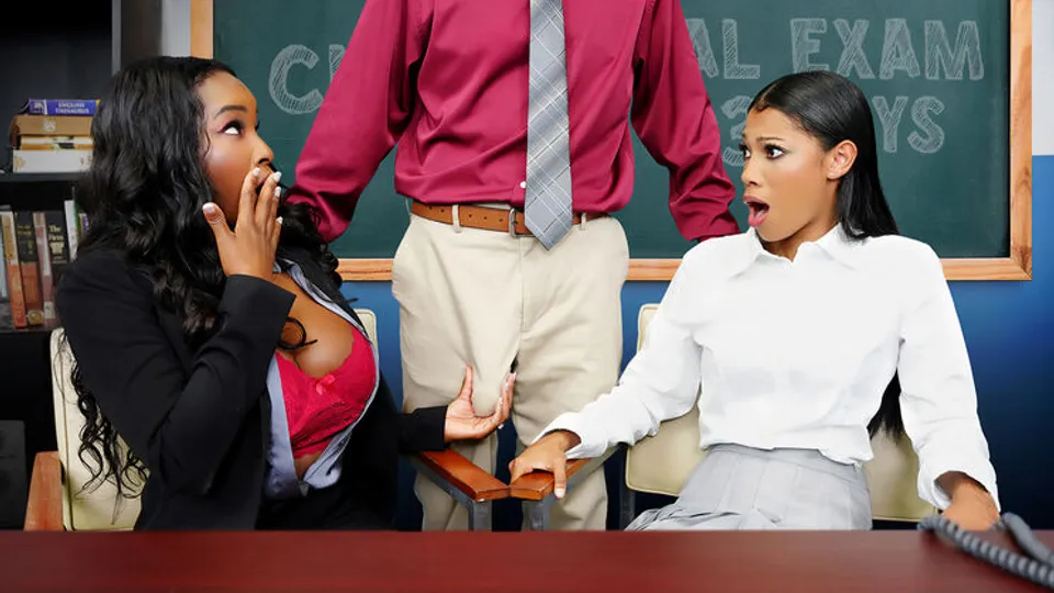 Perv Principal - Naomi FoxxxEden WestPeter Fitzwell - Just Like in High School 