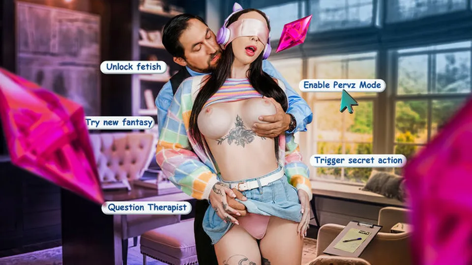 Perv Therapy - Juan LargoIndica Marie - u201cFucking IRL?!u201d Shy E-Girl Squirts All Over Her Pervy Therapistu2019s Cock 