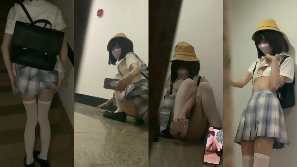[Photo] Peeping JK girl showing her fat times in the corridor 