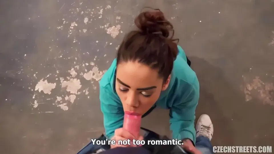 Pickup artist finds a young beauty on the street, offering porn to shoot amateur porn 