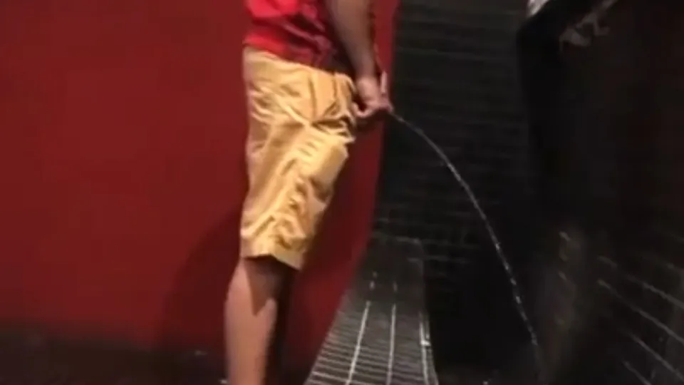 Public Urinal Pissing