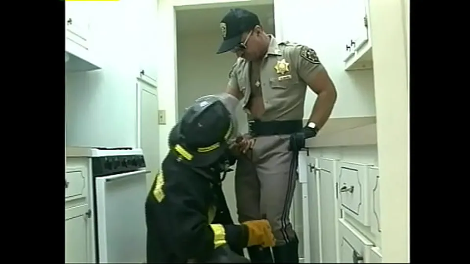 Uniformed Men Group Fuck