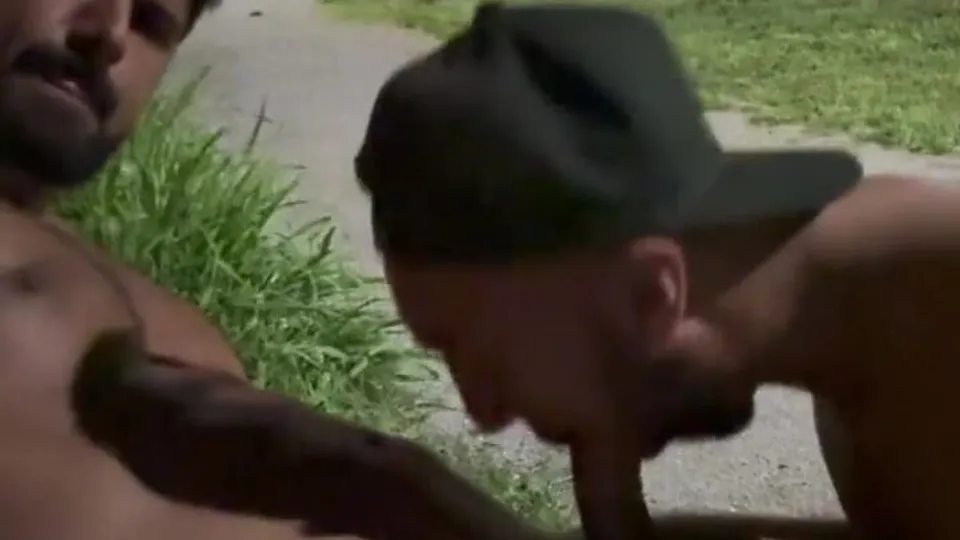 Italian Gay Friends Blowjob Outdoors
