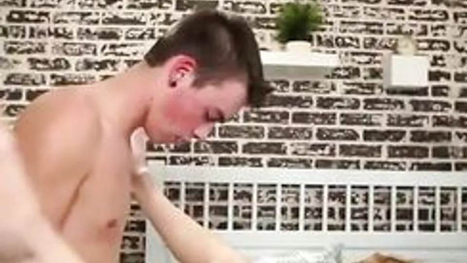 Twink Couple Fucks in House