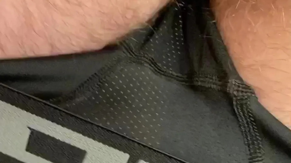 Post Gym Dick in Compression Shorts - ThisVid.com