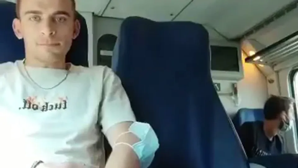 Premature Cummers Hot Guy Cums soft in full train.mp4