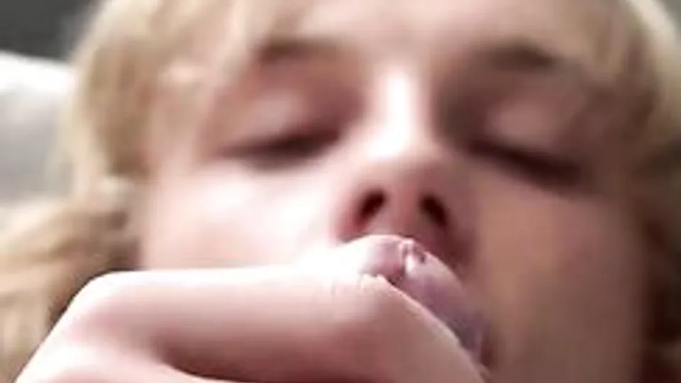 pretty blonde guy get filmed shower