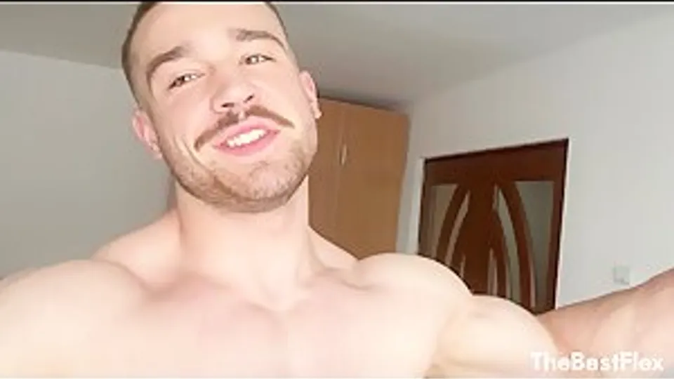 PREVIEW: Shredded Muscle Oil Up and Jerk Off with Fire Nick