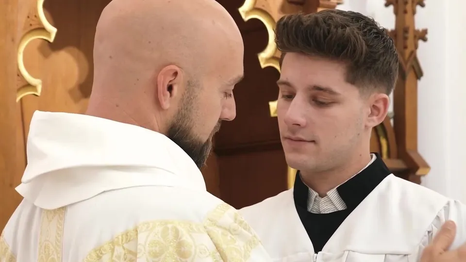 Priest Dominates Altar Boy in Steamy Church Encounter
