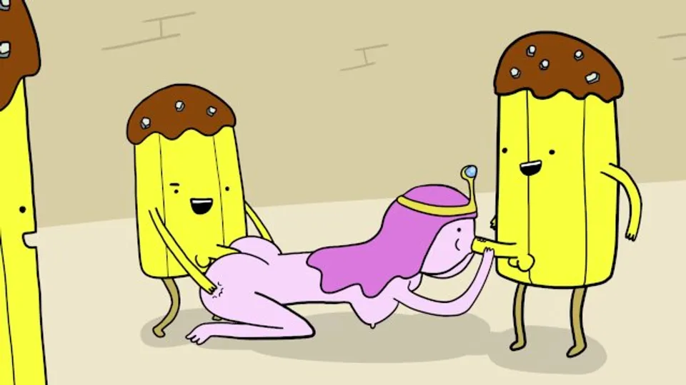 Princess Bubblegum's Banana Gangbang