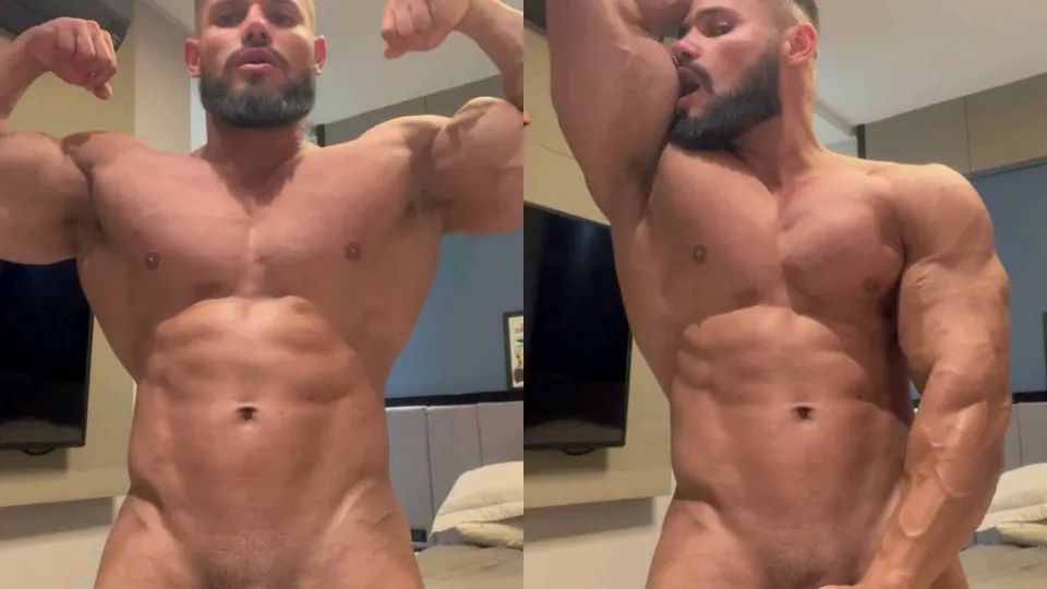 Pro Bodybuilder Muscle Flex And Strip (Boymusclebrazil)