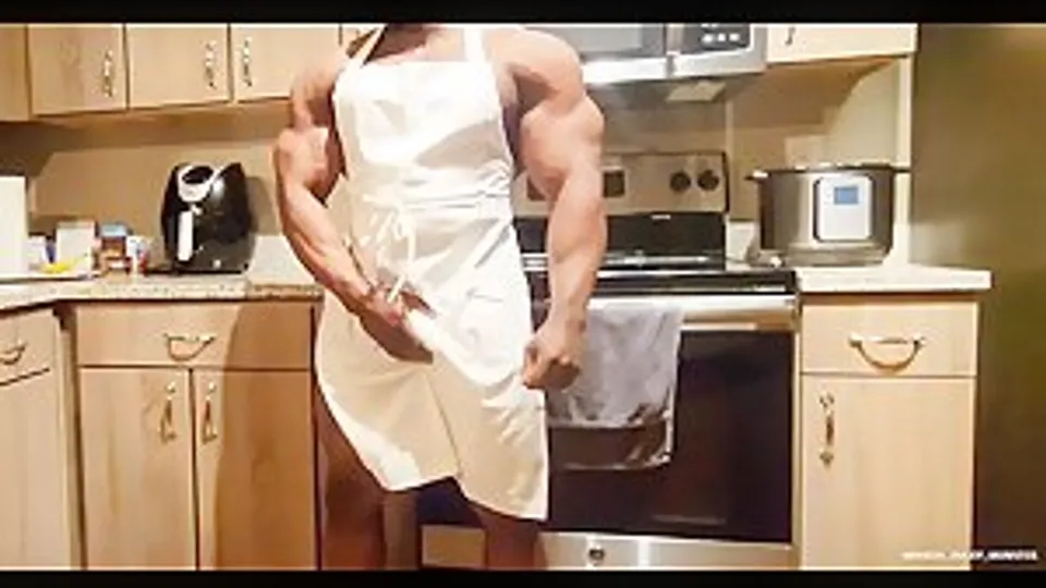 Pro Naked Black Butt BB In Kitchen
