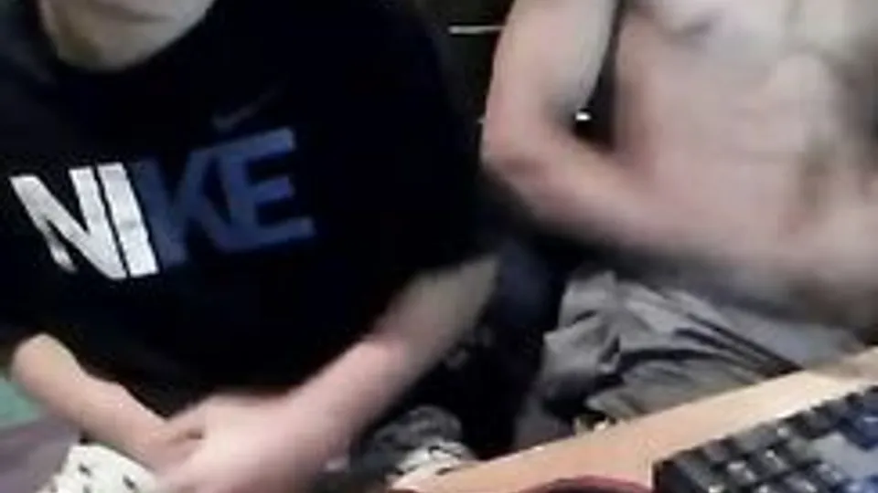 Prude brothers jerk off
