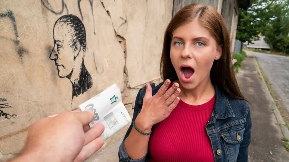 Public Agent - Martin GunTiffany Blue - Fucked Outside for Cash 