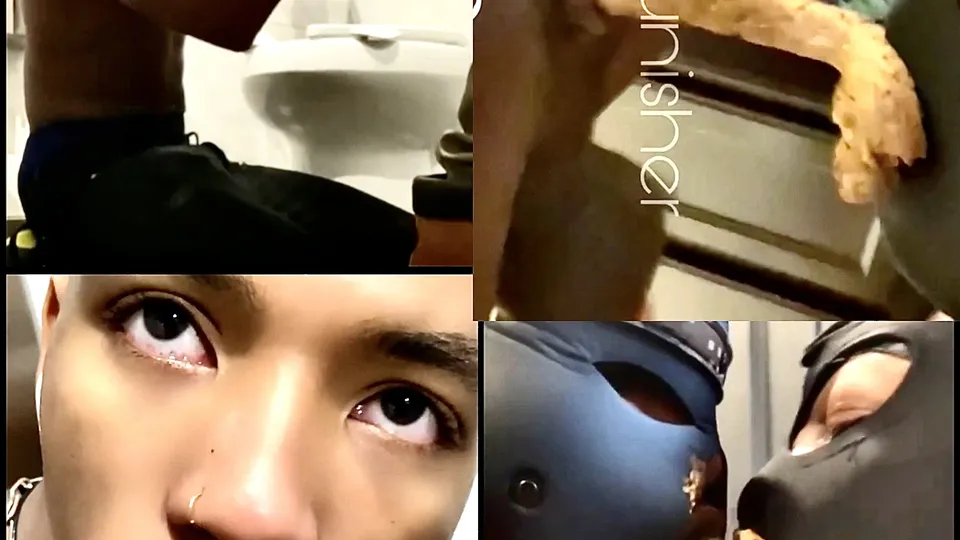 Public Shit Eating in Bathroom