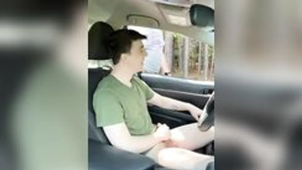 Public car suck with older stranger