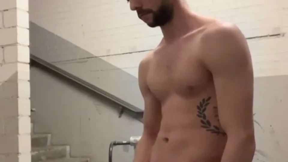 German Boy's Public Masturbation & Cum Play