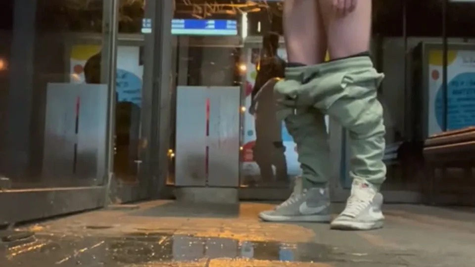 Public Masturbation at Train Station