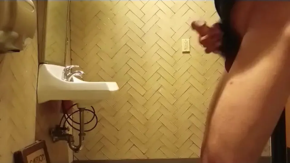 Public Restroom Masturbation