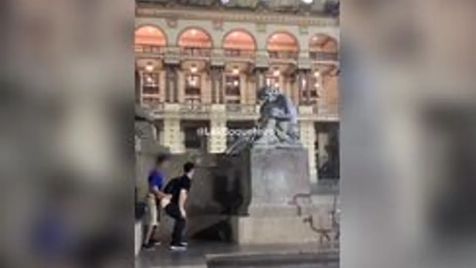 Public sex in the main square