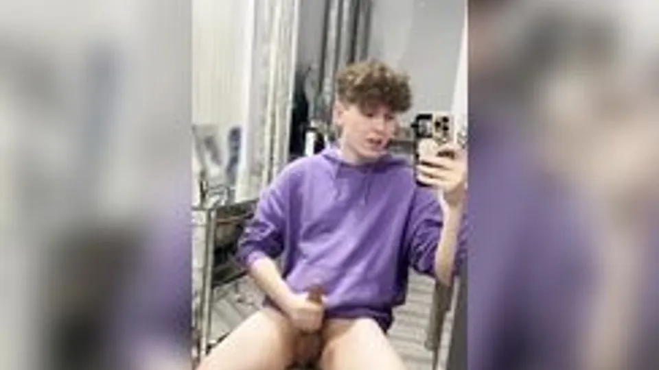 Purple Queer Beats his Cock