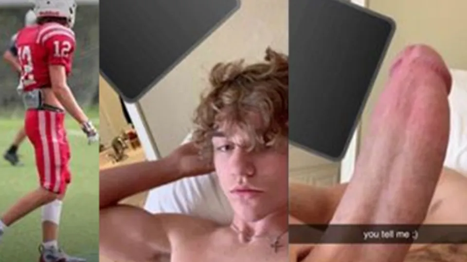 Quarterback young jock stroking his cock - ThisVid.com