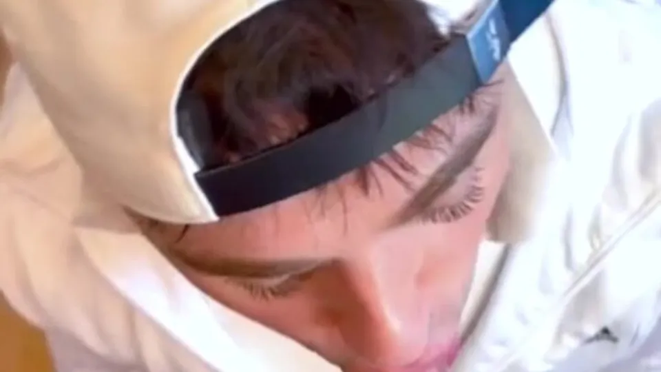 Eyes Meet in Gay Blowjob