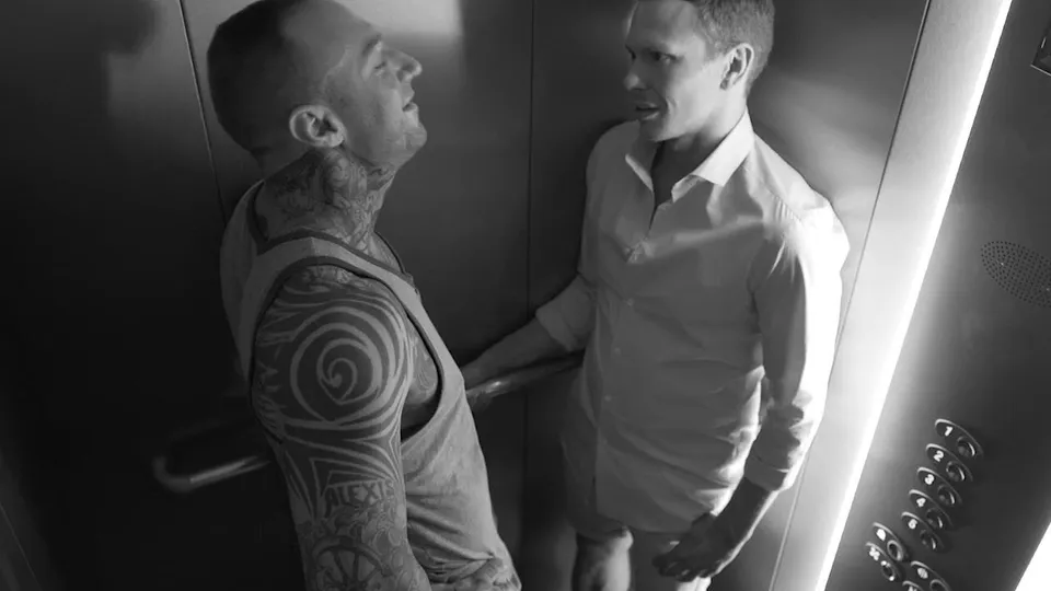 Raw-fucked by a tattooed stallion — Dylan James & Ethan Chase