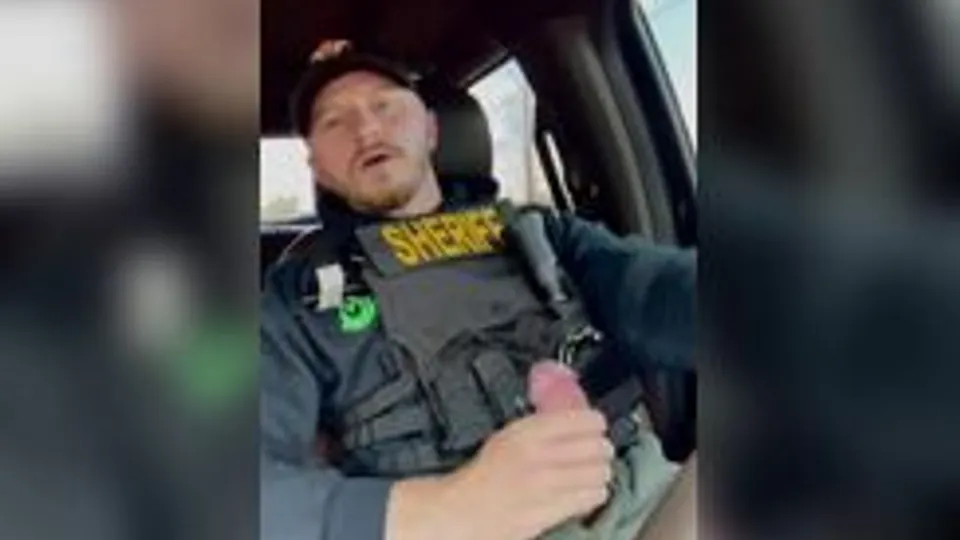 Bisexual Sheriff Masturbates in Uniform