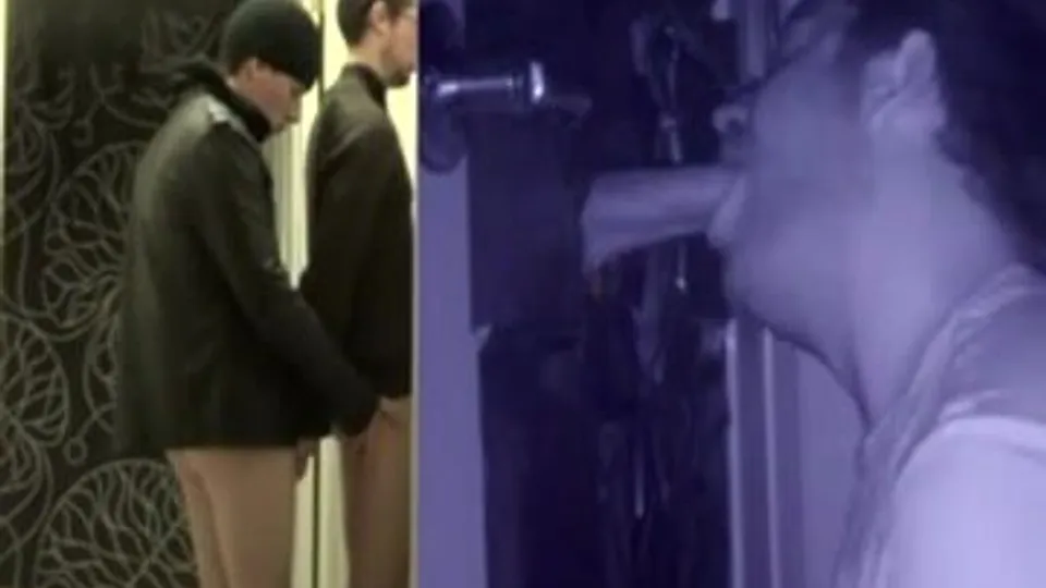 Really hot guys have some gloryhole fun - ThisVid.com