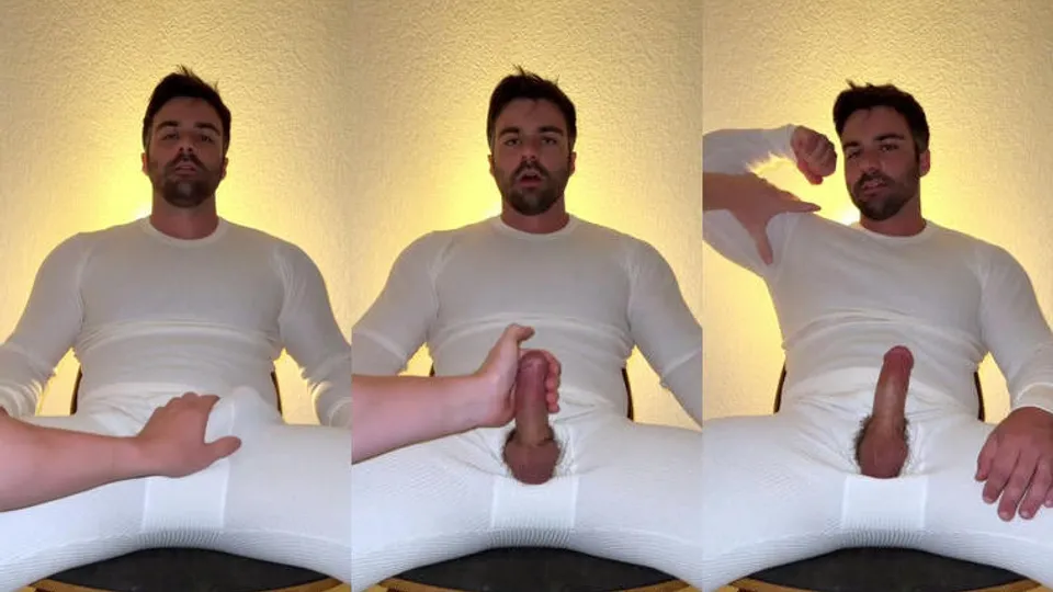 Receiving a handjob in a onesie – JordanxBrandt