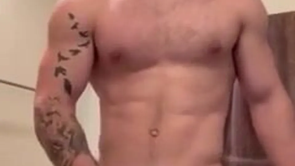 Red curly hair body cumshot