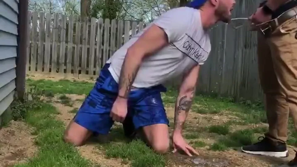 Redneck Jock Drinks His Bro's Piss - ThisVid.com