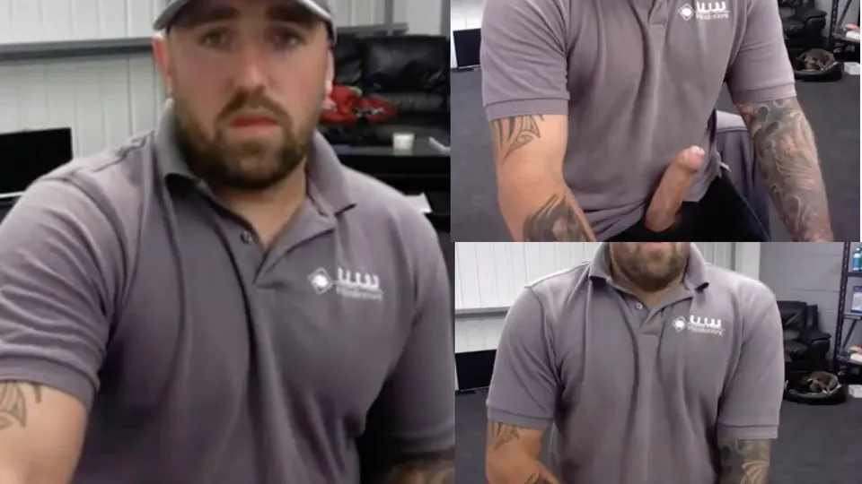 Redneck maintenance worker jerks & cums - ThisVid.com