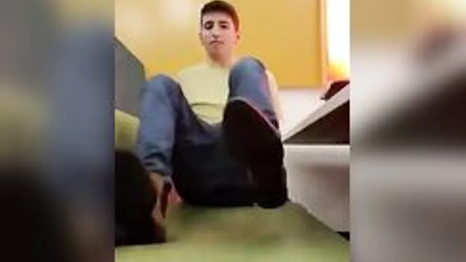 Risky cafe wank nearly caught porn record