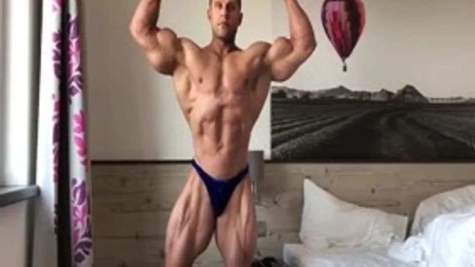 Roman Dudushkin is posing somewhere