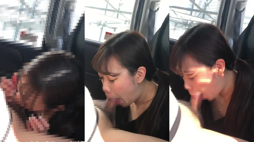 [Royal blowjob technique] #5 Dcup older sister Reinas blowjob in the car  