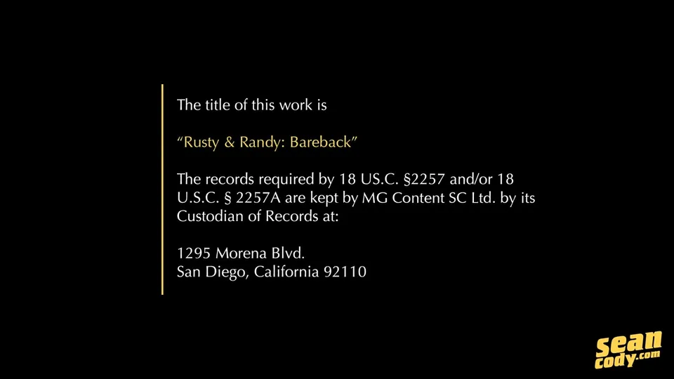 Rusty & Randy - Bareback 2015