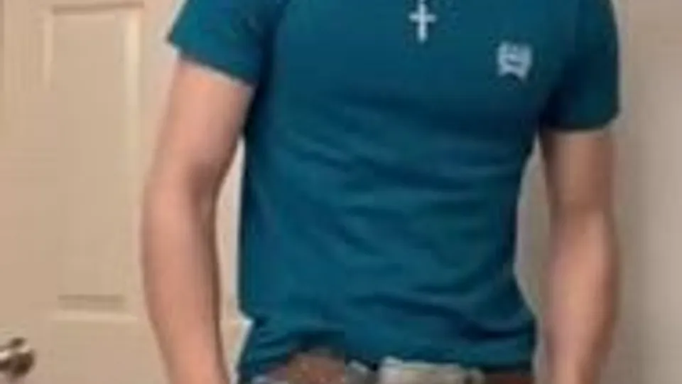 Sabian: cute str8 cowboy wanking