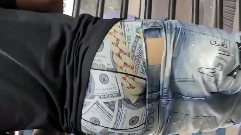 Sagging Young Man in Action