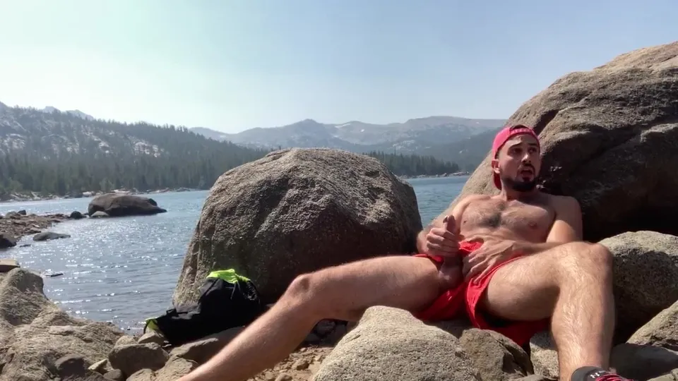 Salt lake dude jerks outdoor and cums - ThisVid.com