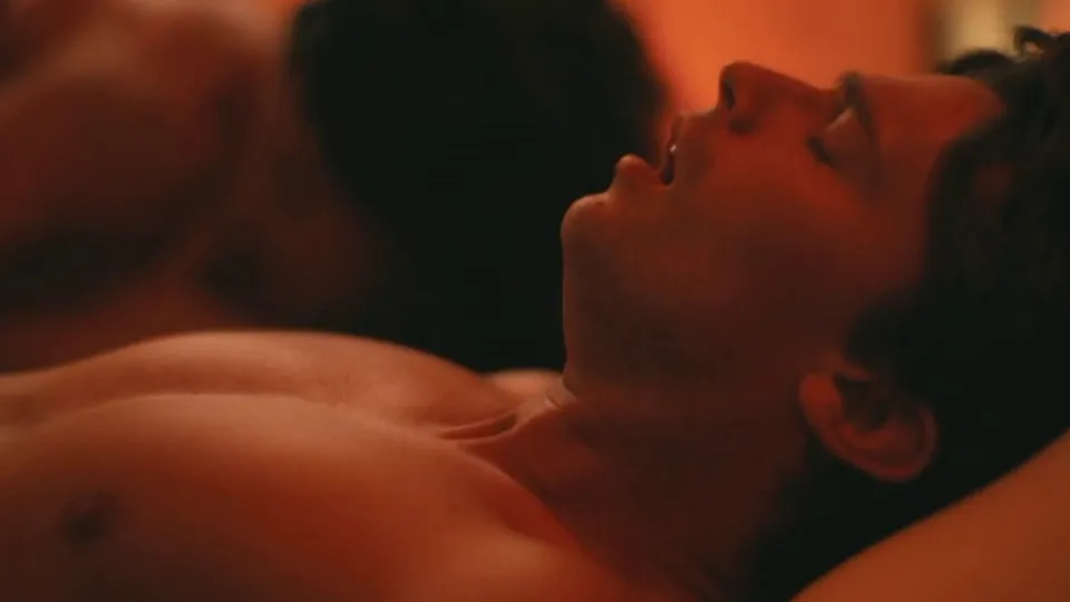 Sam Nivola, Patrick Schwarzenegger Gay, Shirtless Scene in The White Lotus