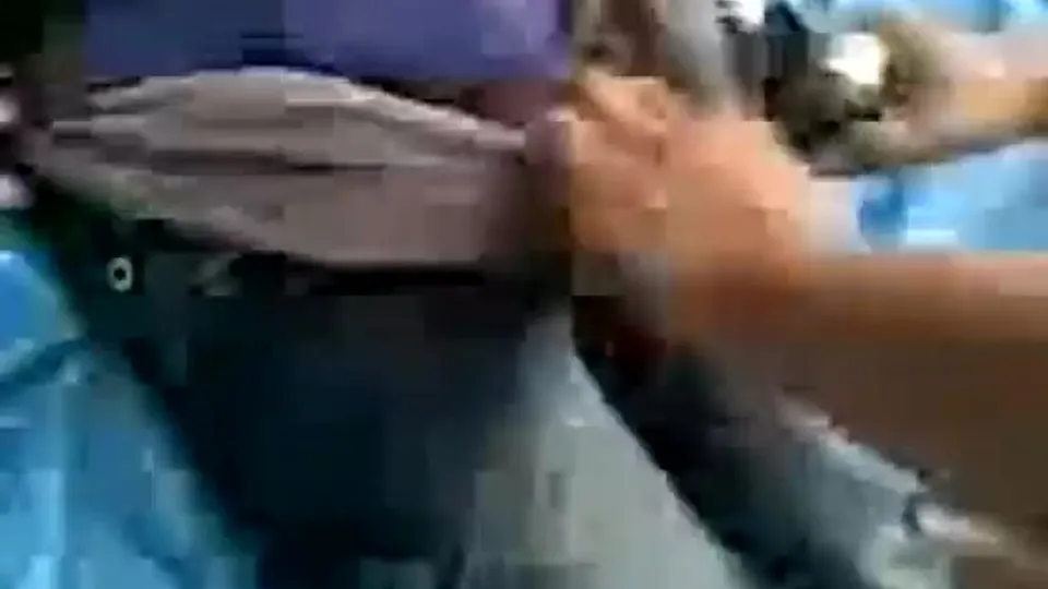 Semi-hard guy stripped