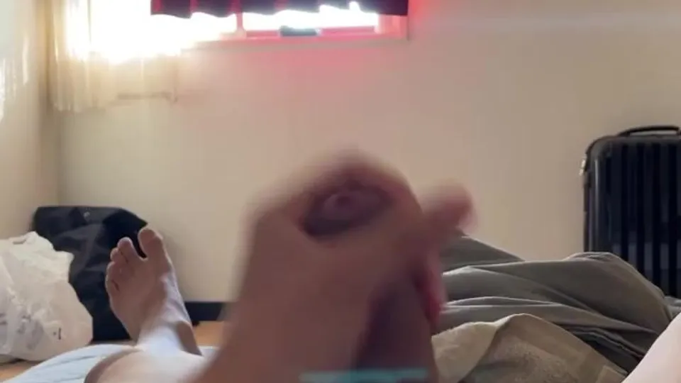 Sexy Asian jerks off and talks dirty