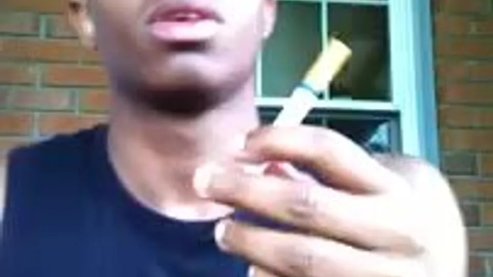 Black Man Smoking