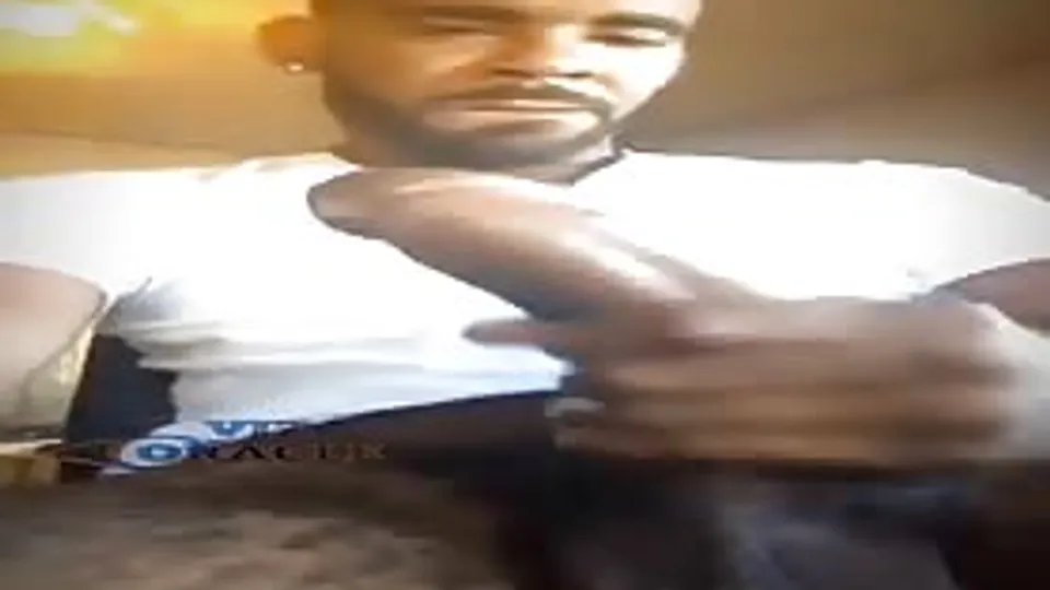 Sexy black stud with a huge donkey cock