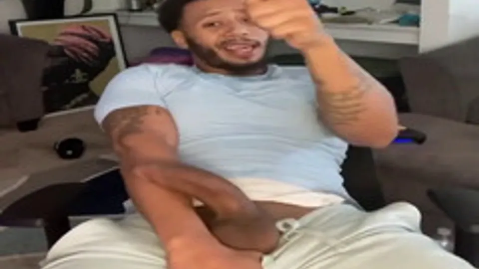 Black Daddy Flashes Monster Cock