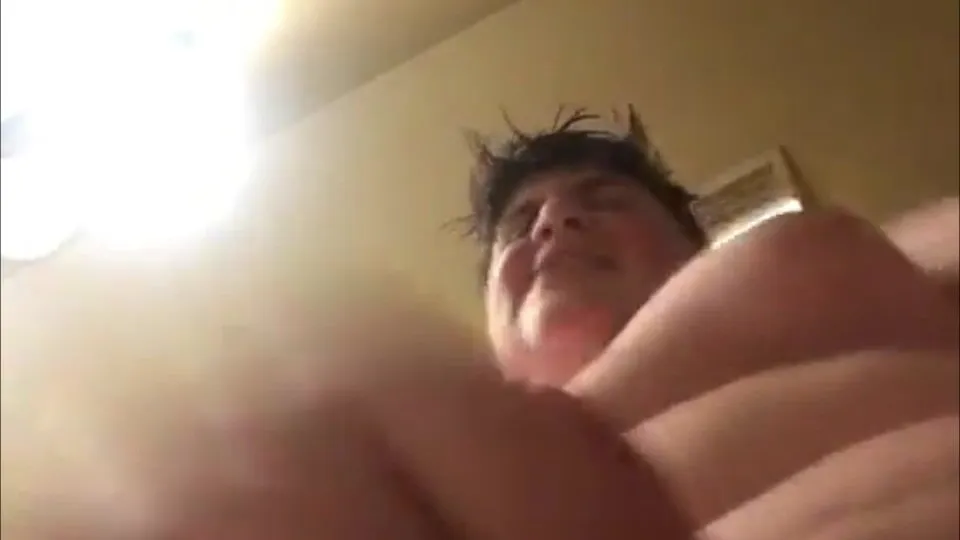 Sexy chubby boy enjoys jerking off