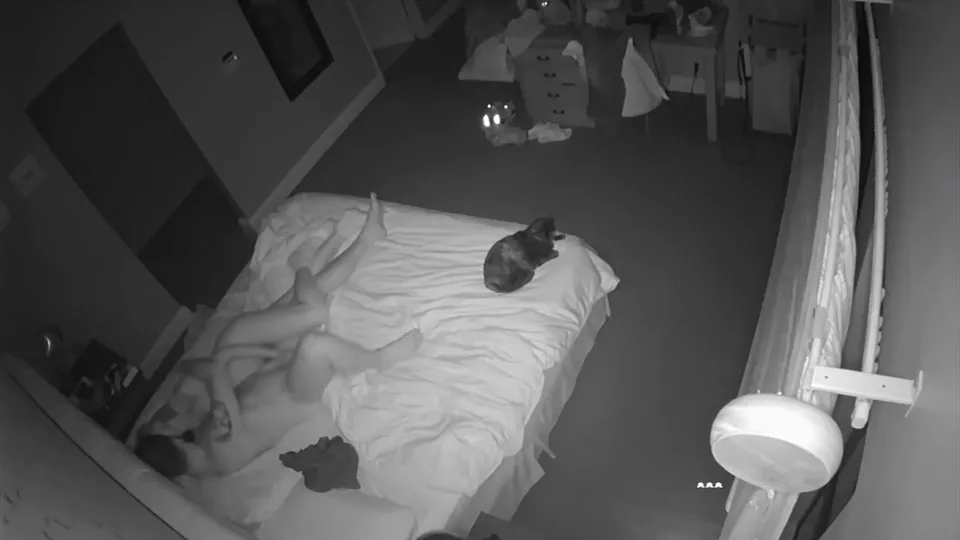 Sexy couple at night bedroom - ThisVid.com