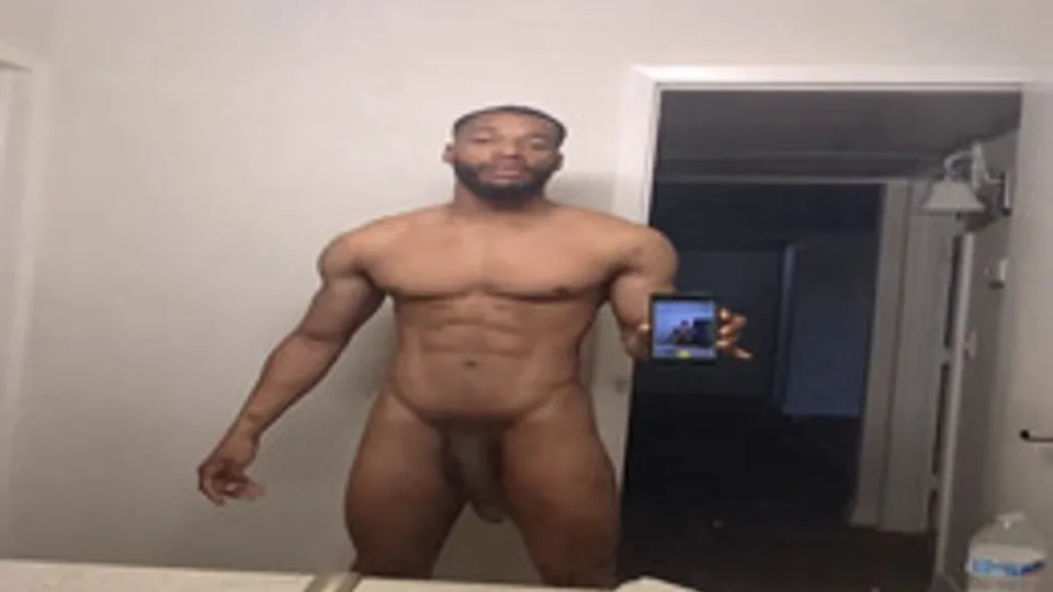 Sexy fit black stud with huge cock naked - ThisVid.com
